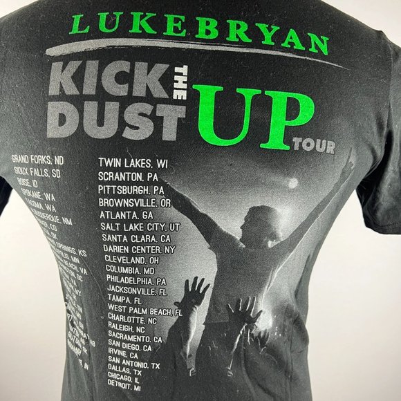 Luke Bryan Kick The Dust Up 2015 Tour T-Shirt - Picture 3 of 5